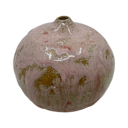 AKIKO HANAZAKI | 'Pink Peppermint Glaze Vase No 2'  | Hand built ceramic