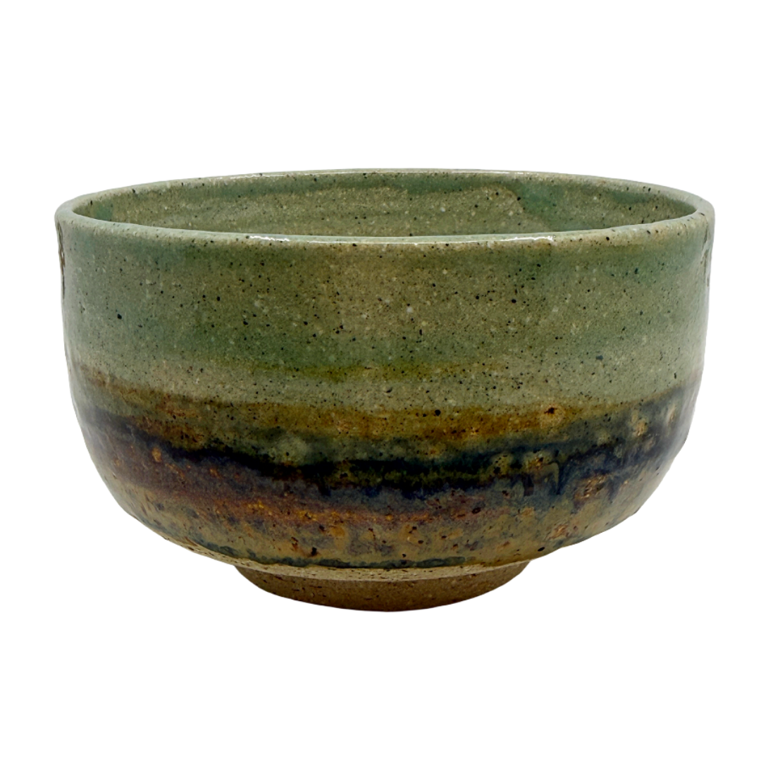 AKIKO HANAZAKI | 'Jade Glaze & Golden Matcha Cup No 1'  | Hand built ceramic