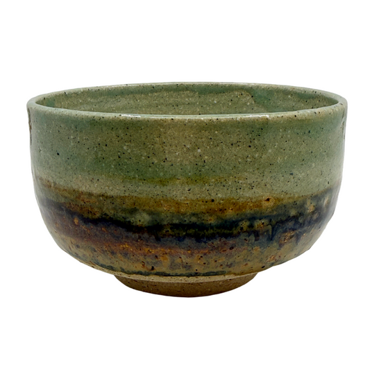 AKIKO HANAZAKI | 'Jade Glaze & Golden Matcha Cup No 1'  | Hand built ceramic