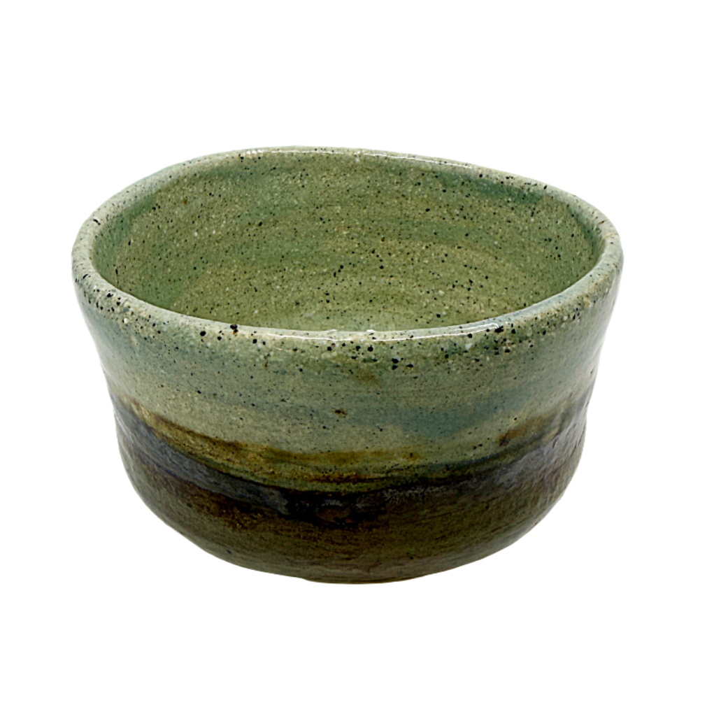AKIKO HANAZAKI | 'Jade Glaze & Golden Matcha Cup No 3'  | Hand built ceramic