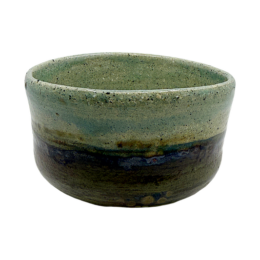 AKIKO HANAZAKI | 'Jade Glaze & Golden Matcha Cup No 3'  | Hand built ceramic