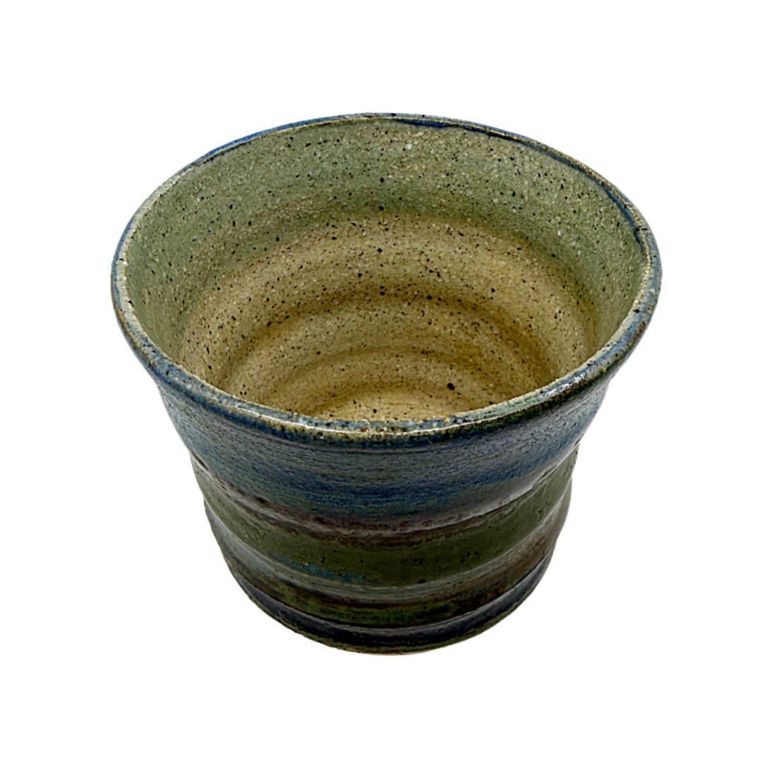 AKIKO HANAZAKI | 'Jade Glaze & Golden Matcha Cup No 5'  | Hand built ceramic