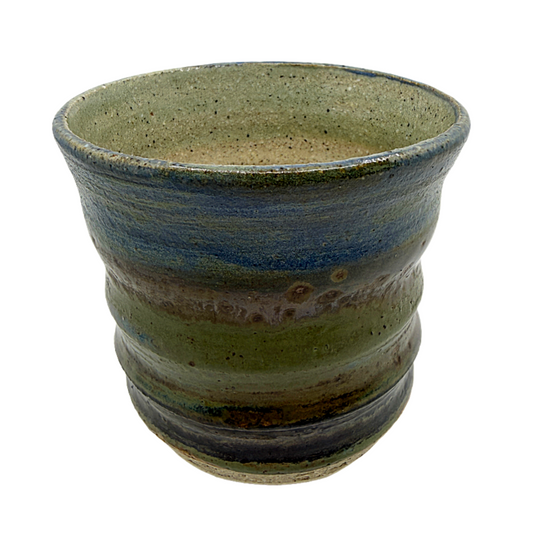 AKIKO HANAZAKI | 'Jade Glaze & Golden Matcha Cup No 5'  | Hand built ceramic