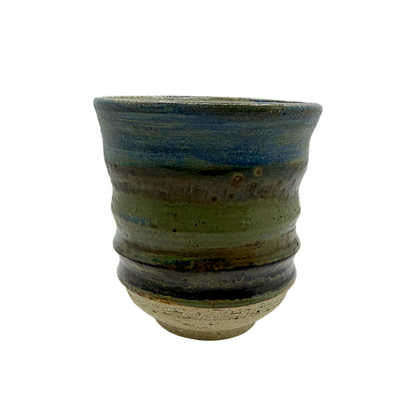 AKIKO HANAZAKI | 'Jade Glaze & Golden Matcha Cup No 5'  | Hand built ceramic