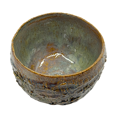 AKIKO HANAZAKI | 'Tree Bark & Jade Glaze Cup'  | Hand built ceramic