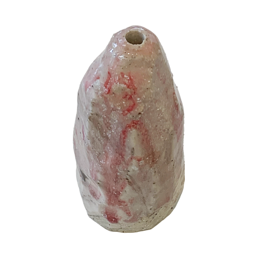 AKIKO HANAZAKI | 'Pink Carved Bud Vase' | Hand built ceramic