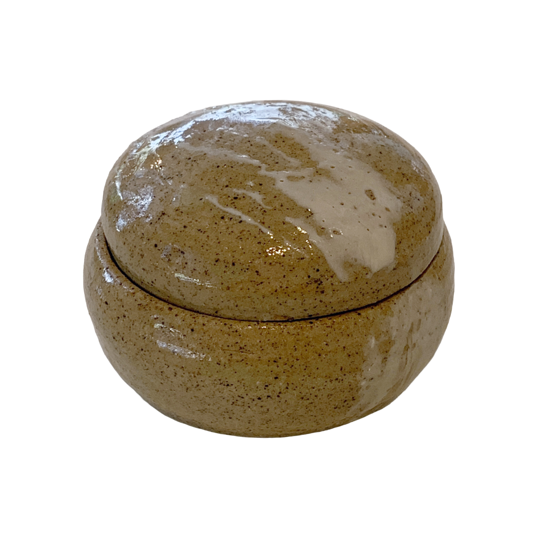 AKIKO HANAZAKI | 'White Splash #1' Lidded Jewellery Dish | Hand built ceramic