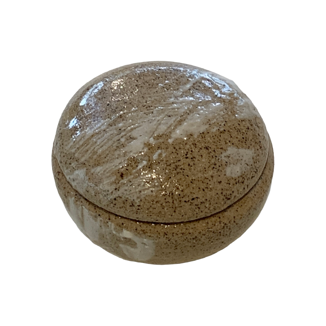 AKIKO HANAZAKI | 'White Splash #2' Lidded Jewellery Dish | Hand built ceramic