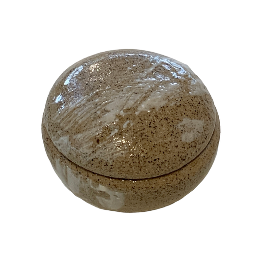 AKIKO HANAZAKI | 'White Splash #2' Lidded Jewellery Dish | Hand built ceramic