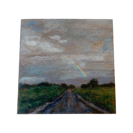 ANNIKA HARDING | ‘Weather (Something Hopeful)’ | Acrylic on black walnut timber