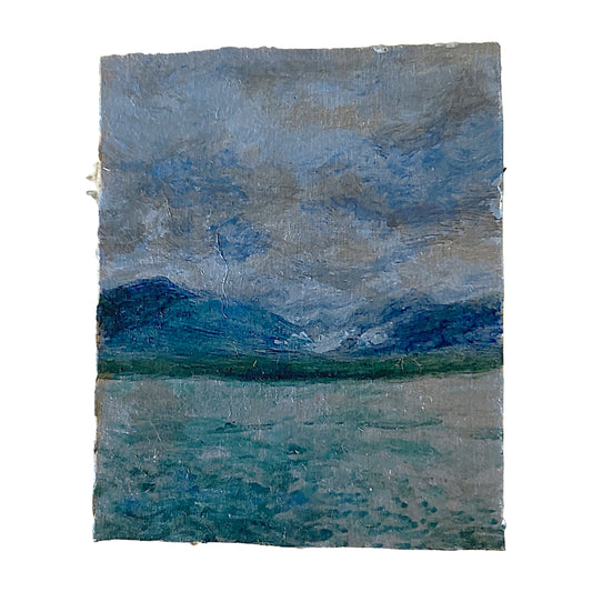 ANNIKA HARDING | ‘Inlet Mood series (20 April  6:34 pm)’ | Acrylic on cardboard