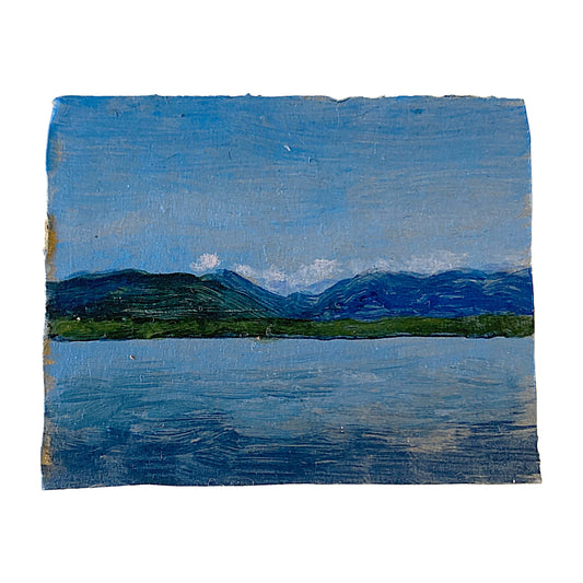 ANNIKA HARDING | ‘Inlet Mood series (4 Jan 7:00 pm )’ | Acrylic on cardboard