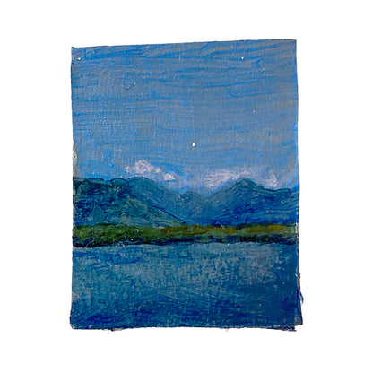 ANNIKA HARDING | ‘Inlet Mood series (4 / 01 / 24 7:01pm )’ | Acrylic on cardboard
