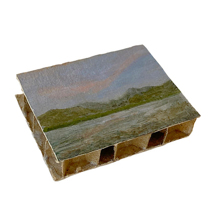 ANNIKA HARDING | ‘Inlet Mood series (1 March 6:53 pm )’ | Acrylic on cardboard