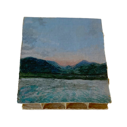 ANNIKA HARDING | ‘Inlet Mood series ( 22 September 6:06 pm)’ | Acrylic on cardboard