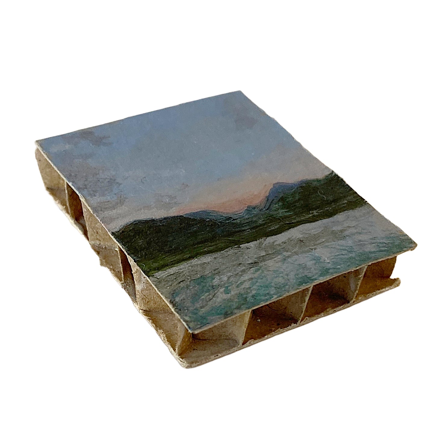 ANNIKA HARDING | ‘Inlet Mood series ( 22 September 6:06 pm)’ | Acrylic on cardboard