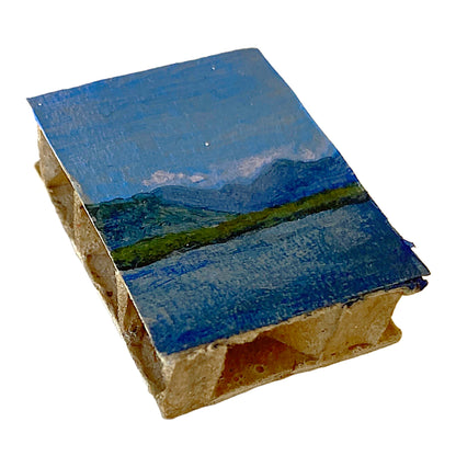 ANNIKA HARDING | ‘Inlet Mood series (4 / 01 / 24 7:01pm )’ | Acrylic on cardboard