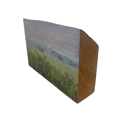 ANNIKA HARDING | 'Morning mist and Atherton raspberries' | Acrylic on Queensland maple timber