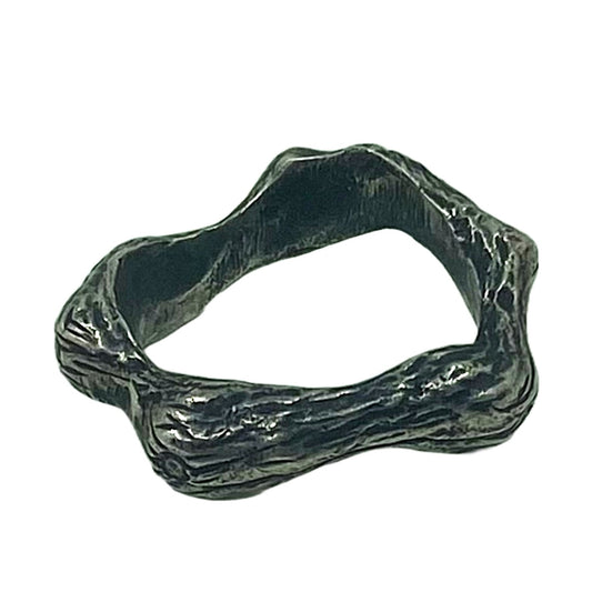 ARTIZ | 'Crown of Thorns Ring' | Oxidised Silver