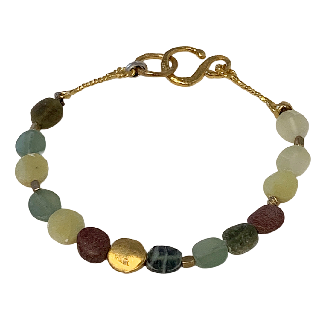ARTIZ | 'Jade' Mixed Bracelet | Jade + Bronze