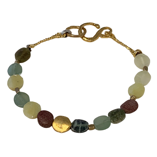 ARTIZ | 'Jade' Mixed Bracelet | Jade + Bronze