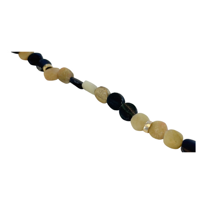 ARTIZ | 'Disc Bead Bracelet’ | Jade / bronze