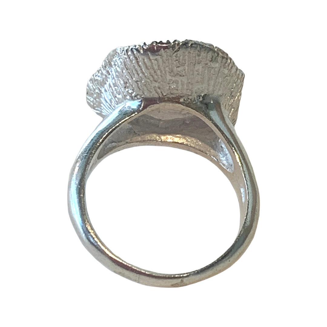 BREATH AND ESSENCE | ‘Coral Sea Goddess Ring' | Sterling silver