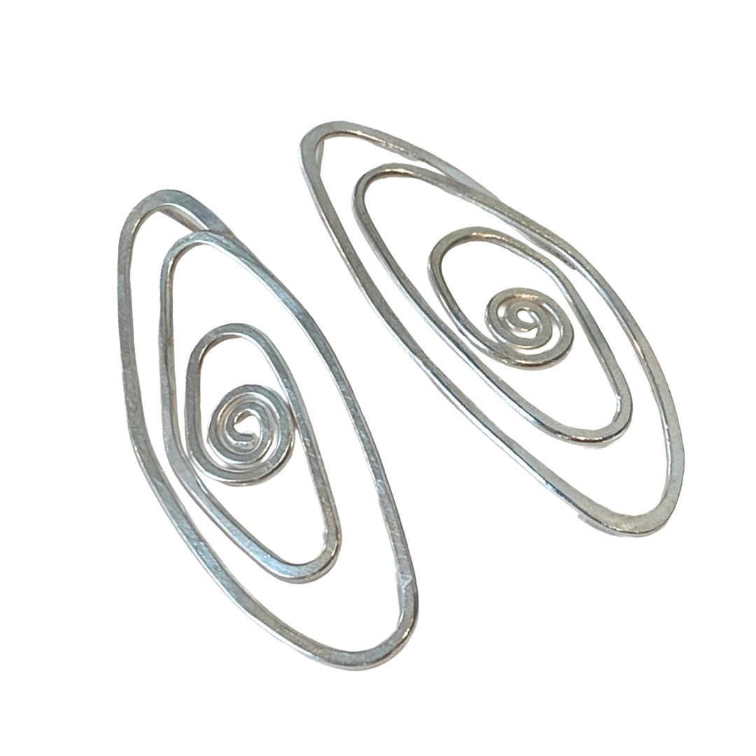 BREATH AND ESSENCE | ‘Spiral Earrings' | Sterling Silver