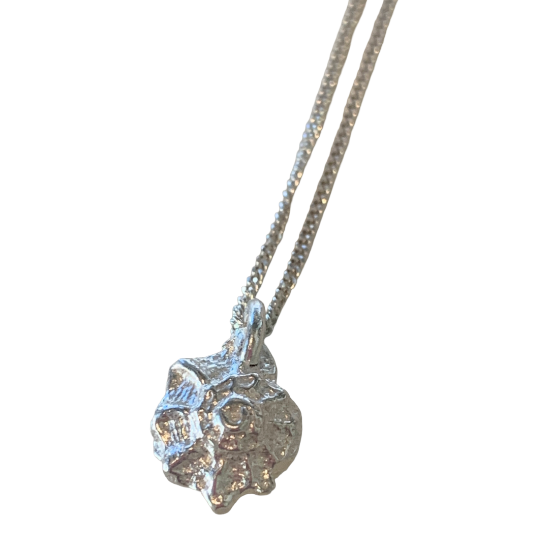 BREATH AND ESSENCE | 'Spiral Shell Necklace' | Sand cast Sterling Silver