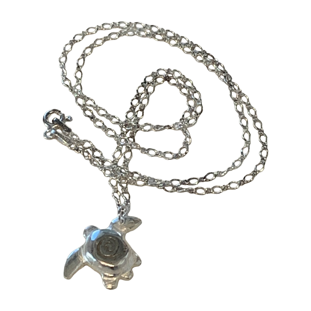 BREATH AND ESSENCE | 'Sea Turtle Necklace' | Sterling Silver