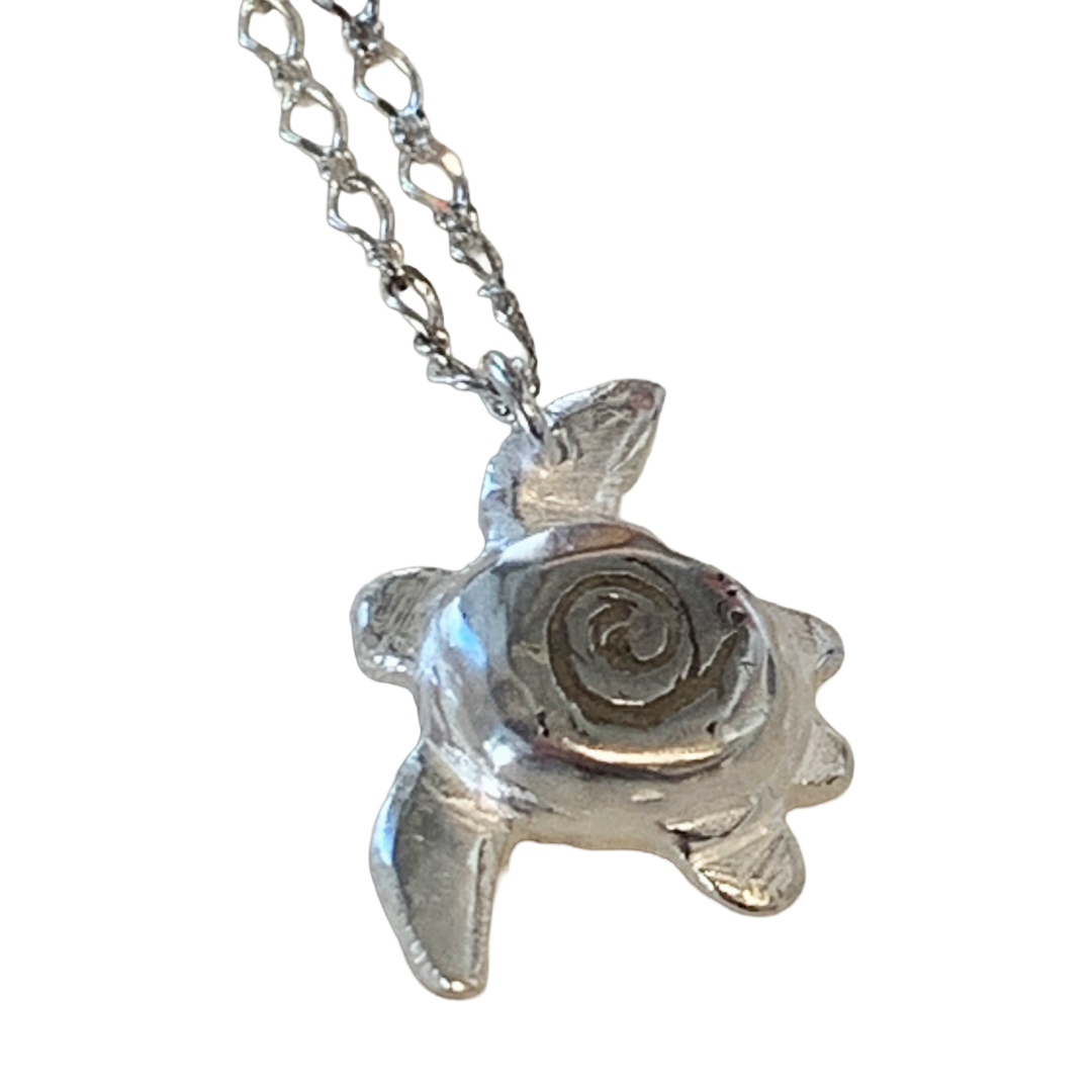BREATH AND ESSENCE | 'Sea Turtle Necklace' | Sterling Silver