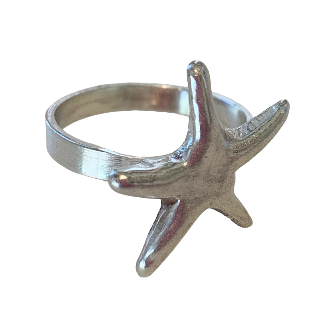 BREATH AND ESSENCE | 'Starfish Ring' | Sterling Silver