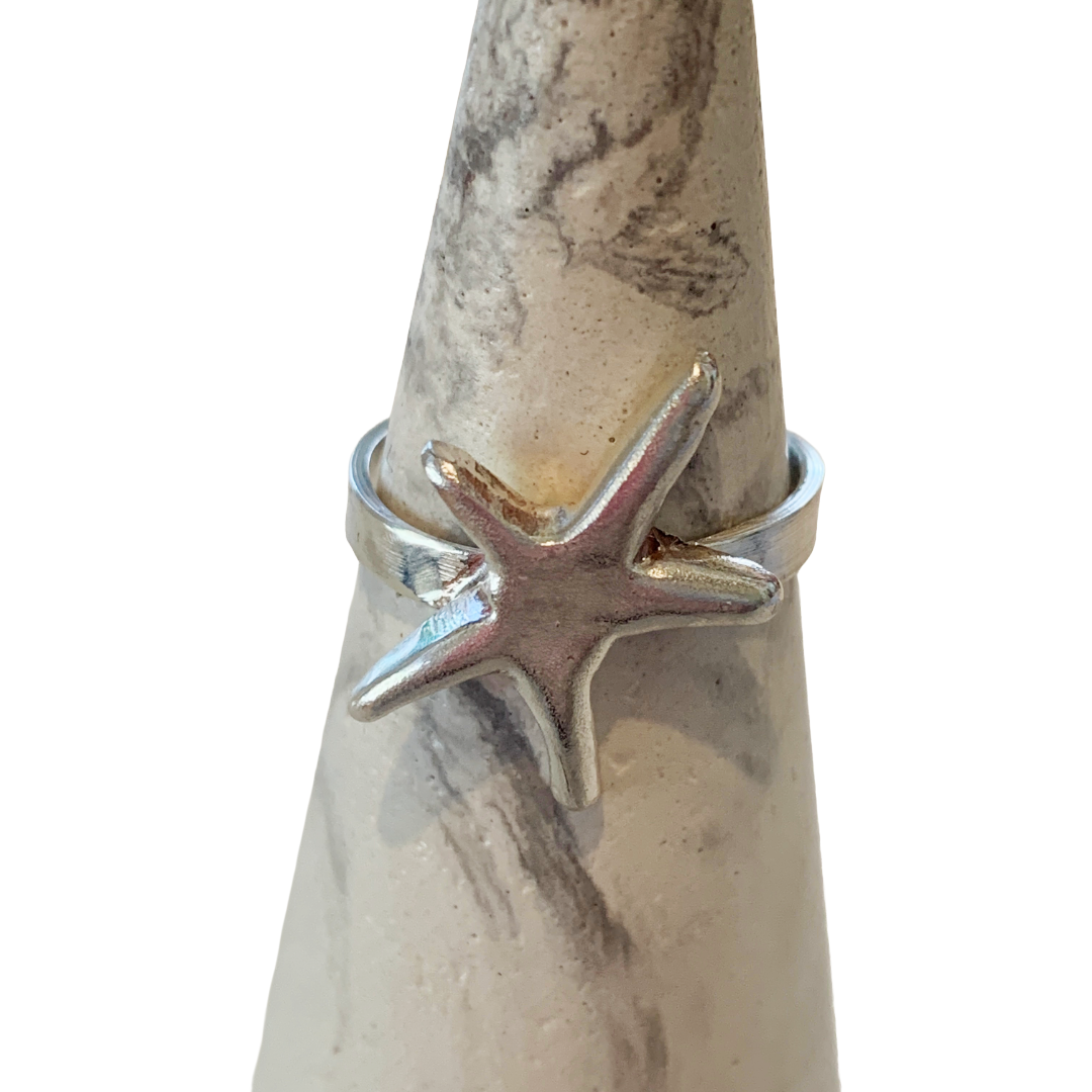 BREATH AND ESSENCE | 'Starfish Ring' | Sterling Silver