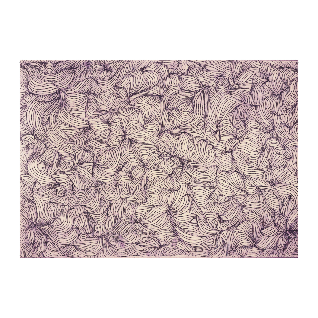 BLAK FLAIR PROJECT | 'Purple Wave Design' | Wrapping Paper / Terence Newman