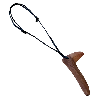 BULBURA CREATIONS | ‘Hunting Boomerang Necklace’ | Aboriginal Artefact / Blue Gum