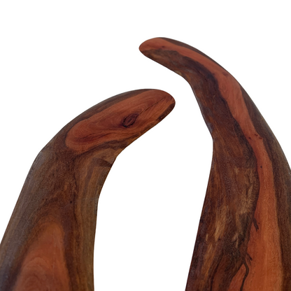 BULBURA CREATIONS | ‘Wangal (Ceremonial Boomerang) – small’ | Aboriginal Artefact / Cape York Red Gum