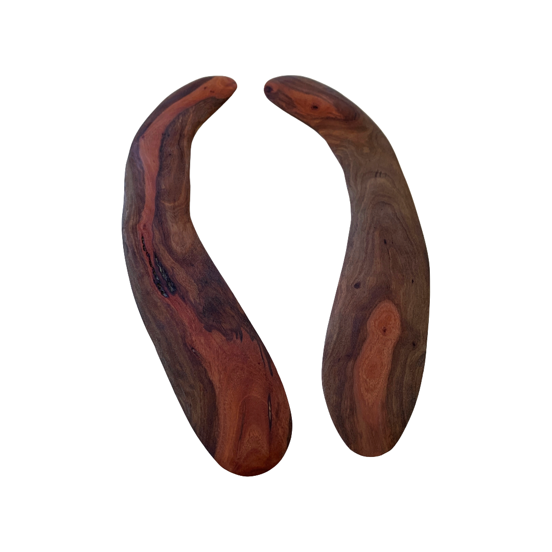 BULBURA CREATIONS | ‘Wangal (Ceremonial Boomerang) – small’ | Aboriginal Artefact / Cape York Red Gum