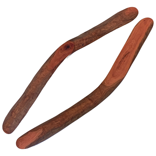 BULBURA CREATIONS | ‘Wangal (Ceremonial Boomerang) - large’ | Aboriginal Artefact / Cape York Red Gum