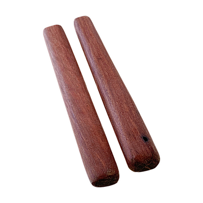 BULBURA CREATIONS | ‘Clapsticks – medium’ | 2025 | Aboriginal Artefact / Molloy Red Box | 30 (l) x 4 (w) x 2 (h) cm