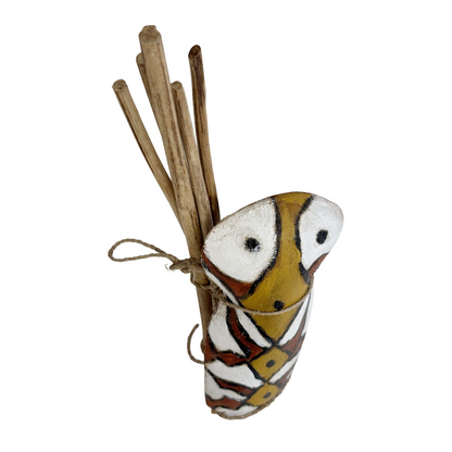 PHILIP DENHAM - Girringun Art Centre | 'Bagu with Jiman' | Milky pine / ochre