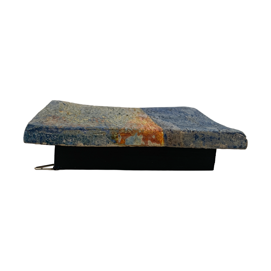 MALKI STUDIO | 'Captured Light 1' | Ceramic wall art on board | Multiple glaze firings