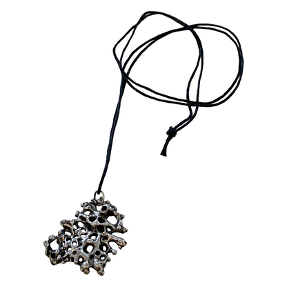 MELISSA STANNARD | ‘Coral Cluster (large)’ | Sterling silver pendant with patina