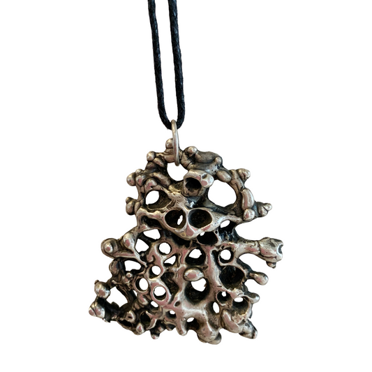 MELISSA STANNARD | ‘Coral Cluster (large)’ | Sterling silver pendant with patina