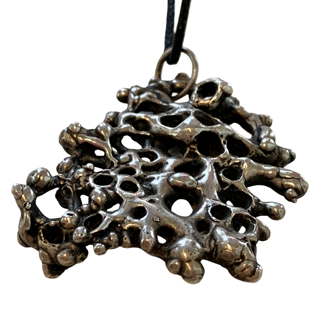 MELISSA STANNARD | ‘Coral Cluster (large)’ | Sterling silver pendant with patina
