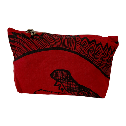 KUKU BULKAWAY ART CENTRE | ‘Croc’ Pouch | Cotton / screenprint