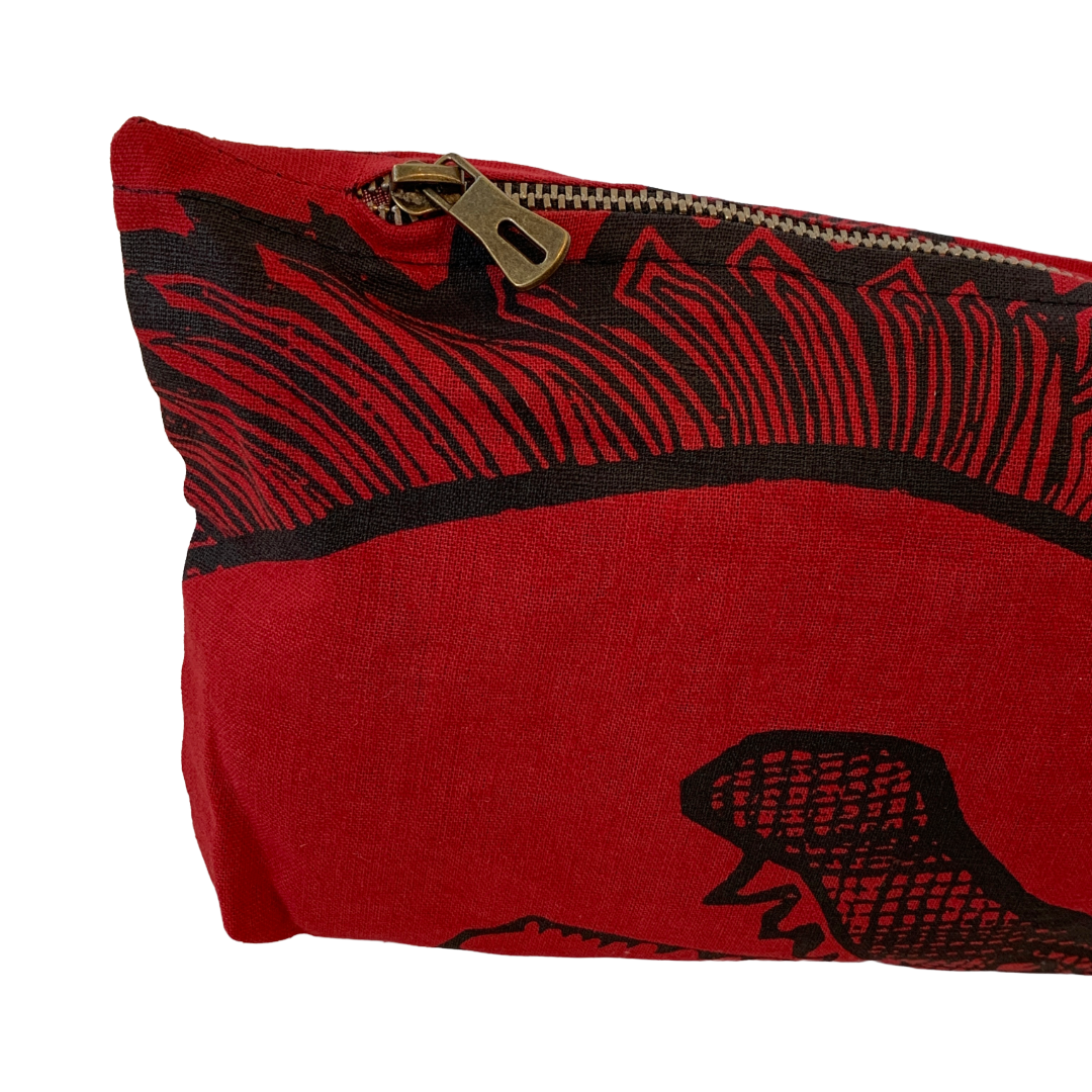 KUKU BULKAWAY ART CENTRE | ‘Croc’ Pouch | Cotton / screenprint