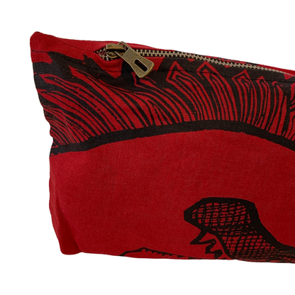 KUKU BULKAWAY ART CENTRE | ‘Croc’ Pouch | Cotton / screenprint