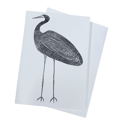 DELVENE COCKATOO-COLLINS | ‘Garagun Heron Greeting Card' | with envelope