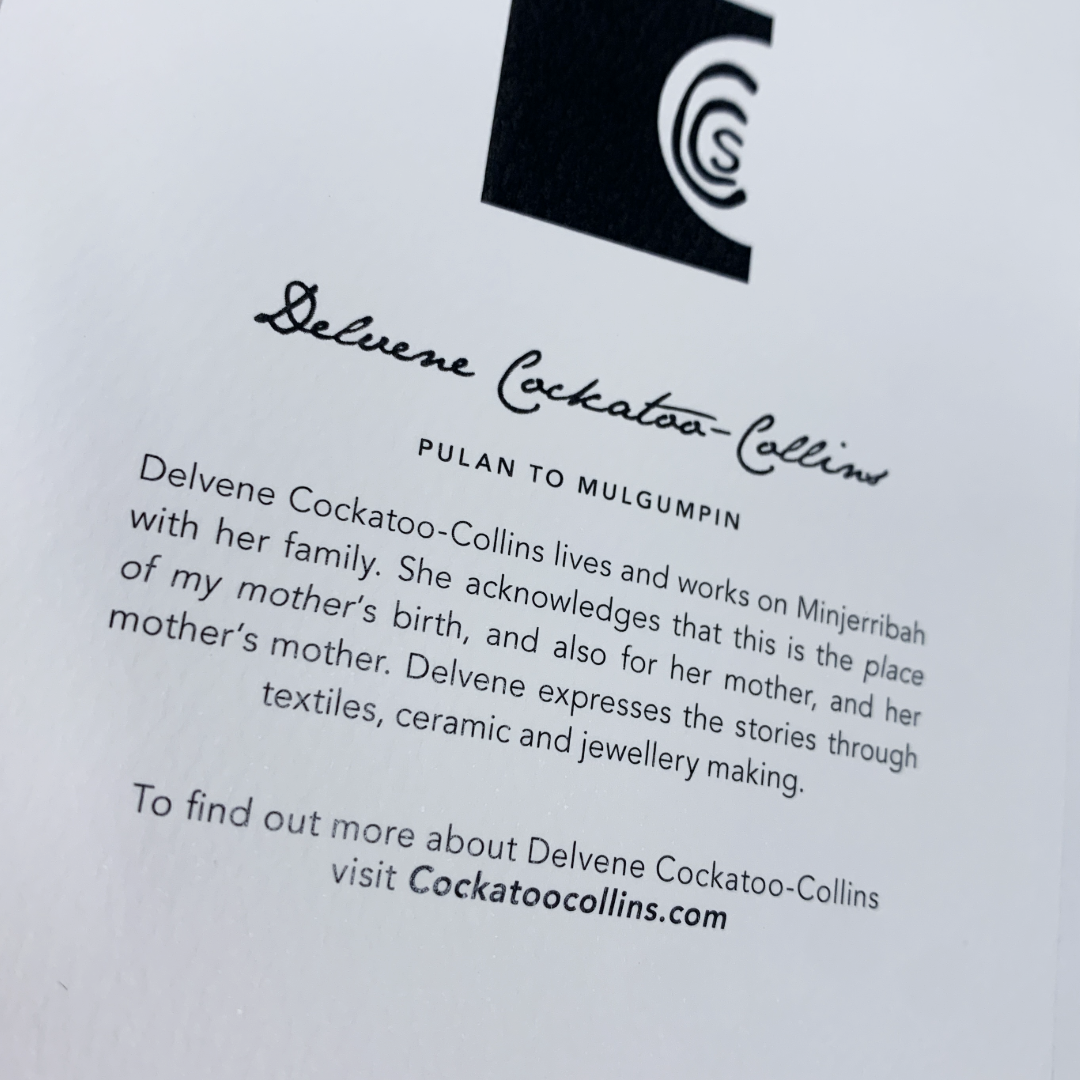 DELVENE COCKATOO-COLLINS | ‘Pulan to Mulgumpin Greeting Card' | with envelope