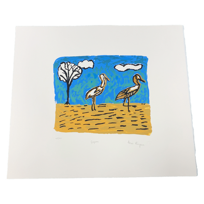DORIS KINJUN | 'Gigarr' | Matted screenprint